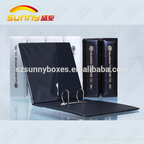 Black PVC metal 2 ring binder mechanism